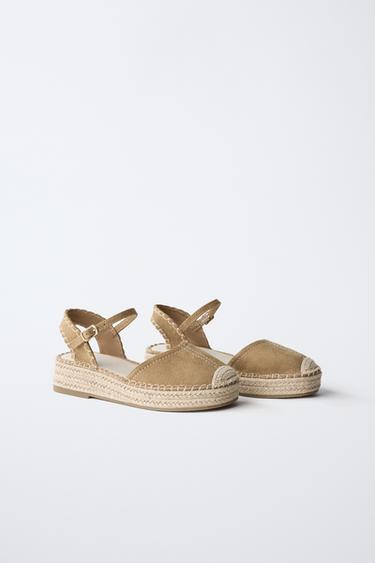 TOPSTITCHED ESPADRILLES - Brown by Zara - Image 1