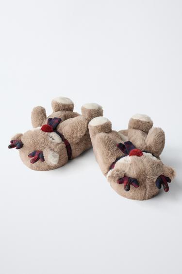 REINDEER SLIPPERS - Brown by Zara - Image 2