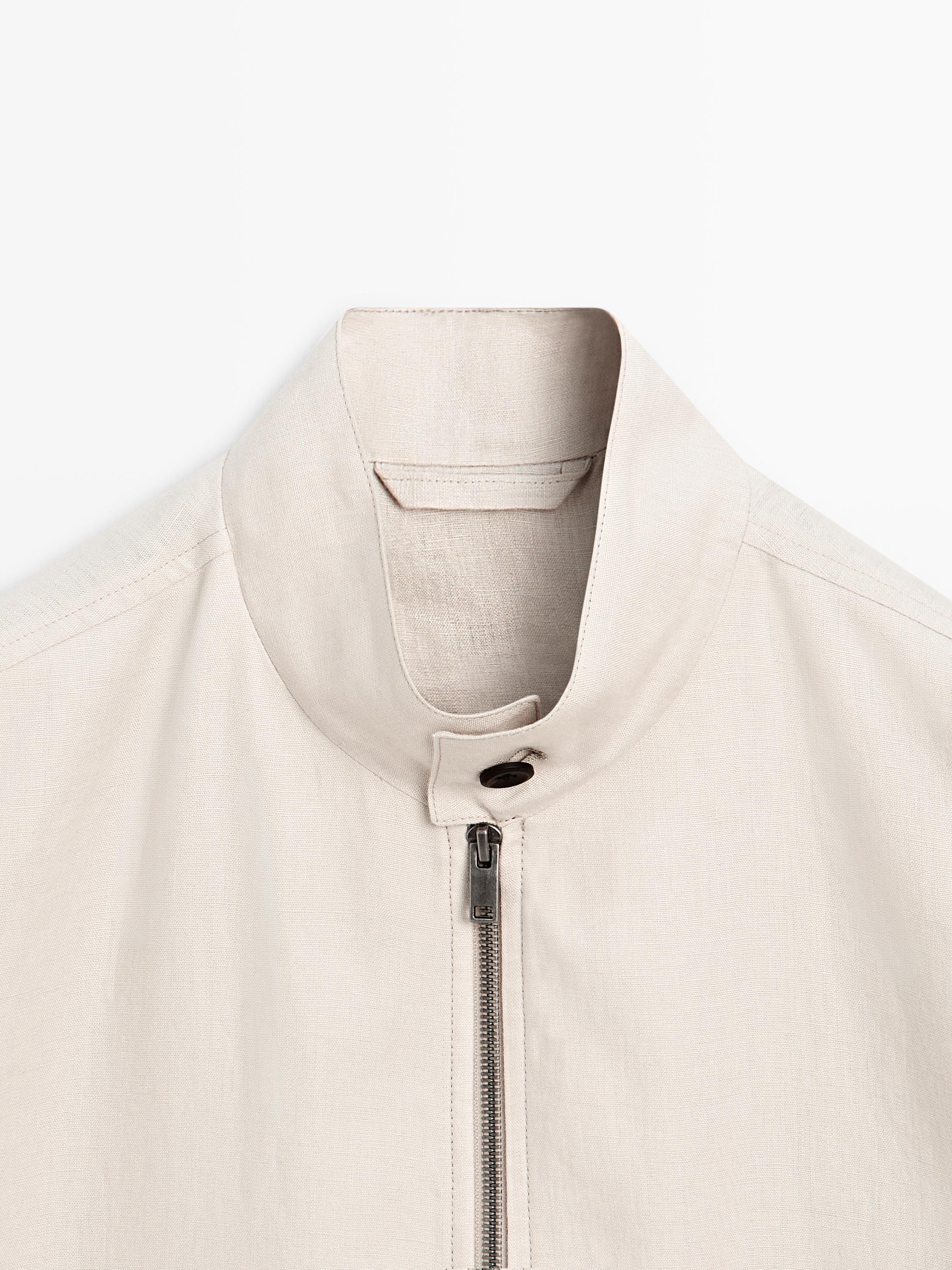 100% linen jacket with pockets