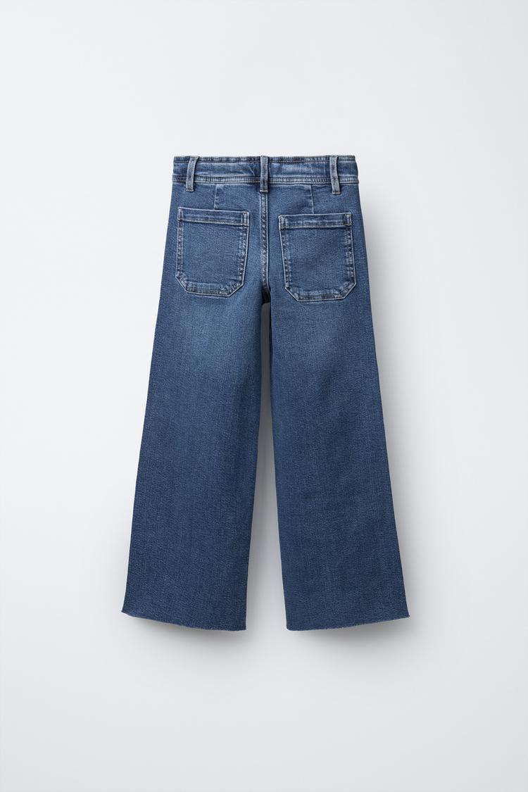 NAVY EMBROIDERED STAR JEANS