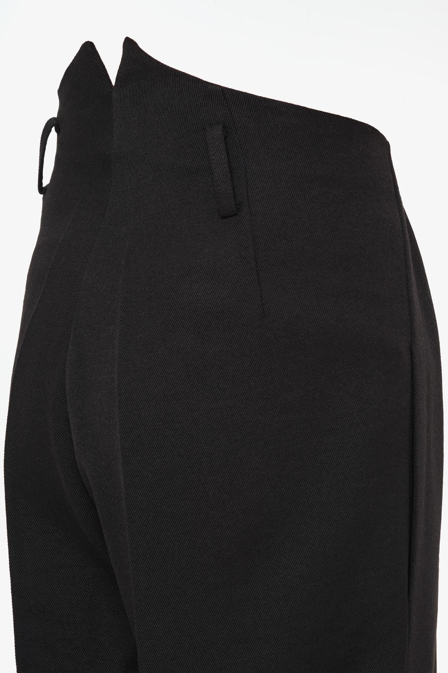 Женские брюки Zara Limited Edition 100% Wool Pants with Contrast Stripe, цвет: Чёрный — фото 5