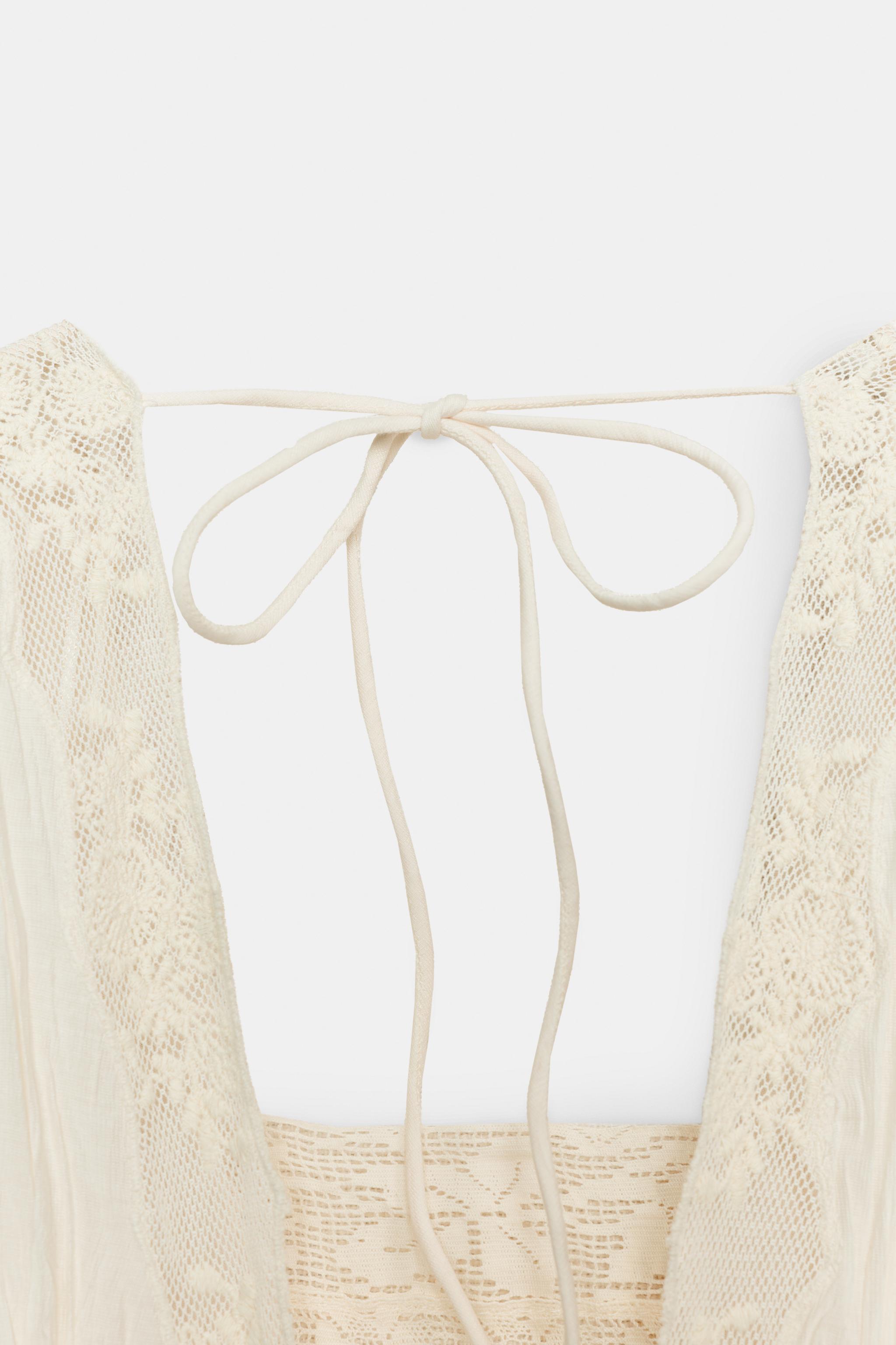ROBE PLISSÉE DENTELLE ZW COLLECTION