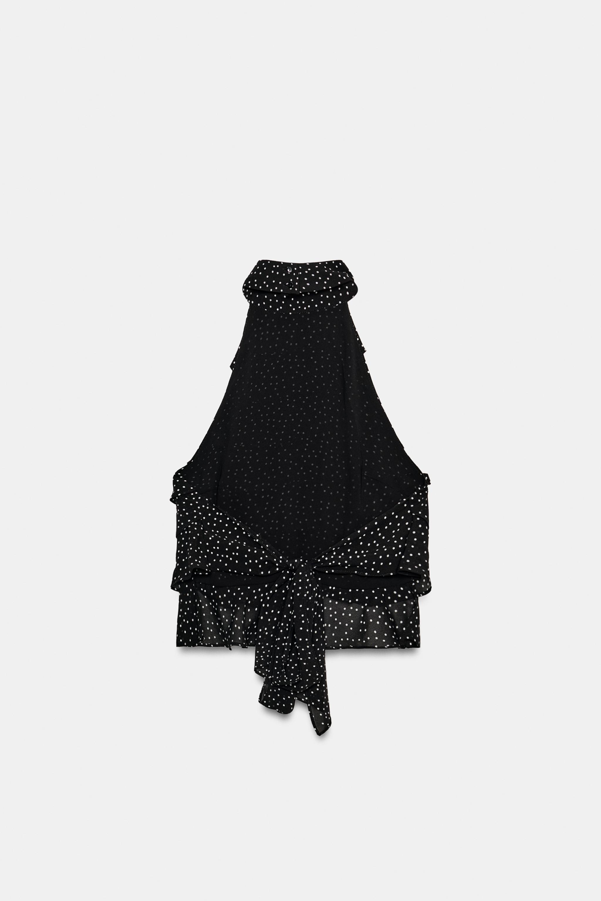 GEORGETTE HALTER TOP