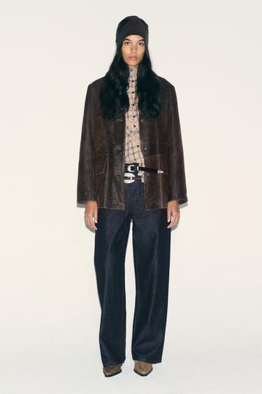 100% LEATHER JACKET — Brown 2