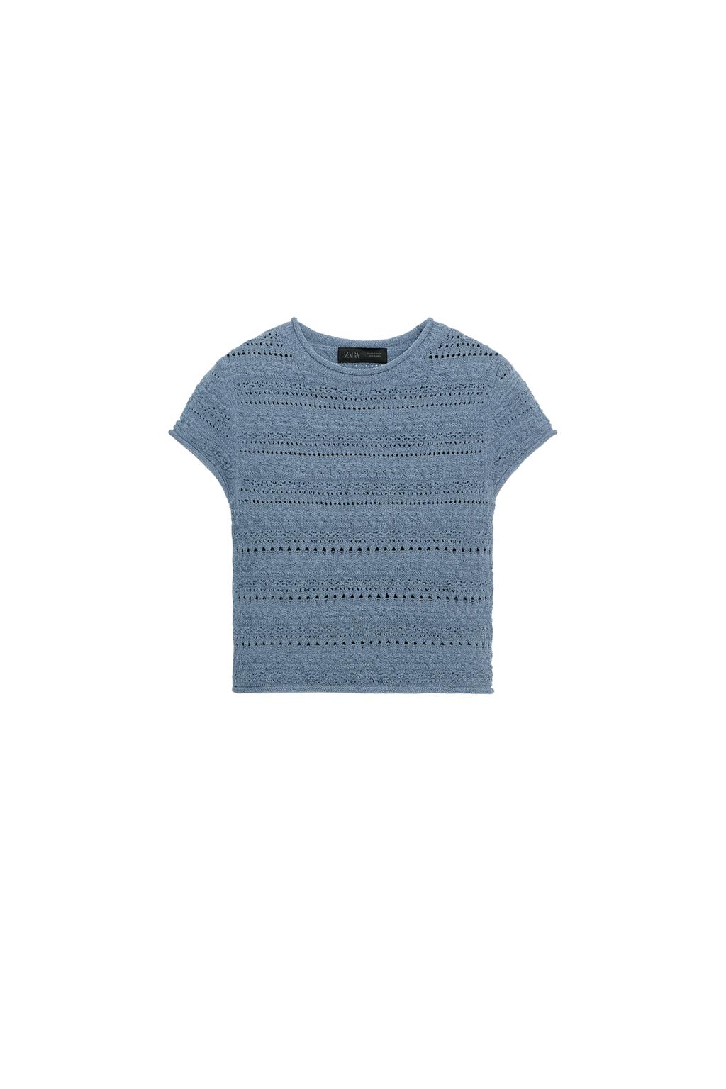 POINTELLE KNIT TOP - image 3