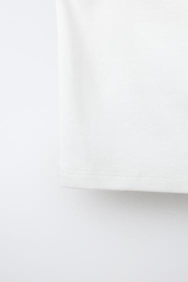 REGULAR ASYMMETRIC BUCKLE TOP - White by Zara - Image 3