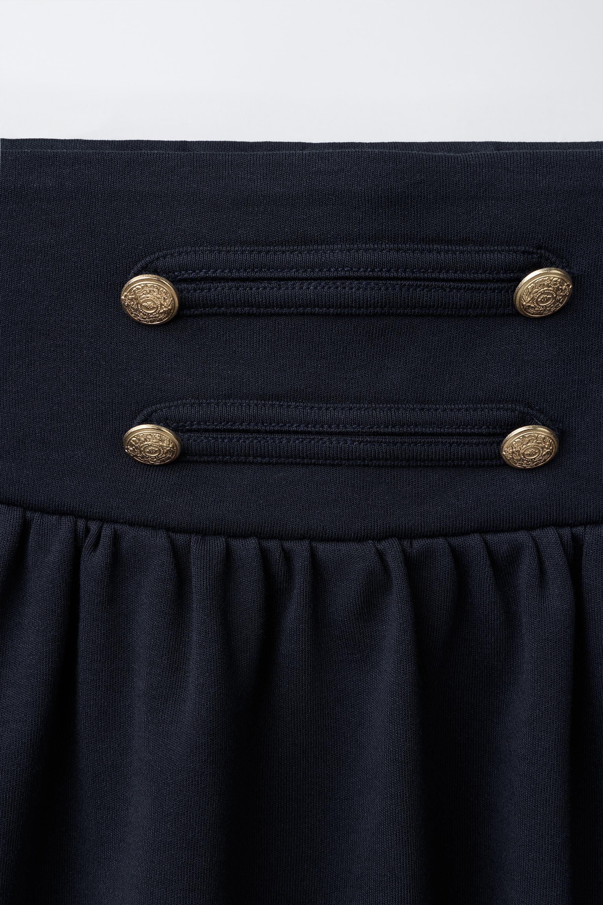 Детские юбки Zara FROG FASTENING AND BUTTON SKIRT — фото 4