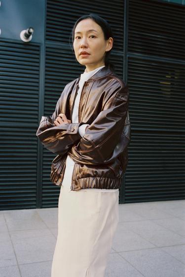 ZW 컬렉션 콤비 미디 스커트 - Zara의 크림 - 이미지 0