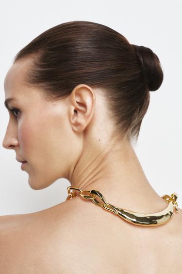COLLIER CHAÎNE MÉTALLIQUE - Doré de Zara - Image 1