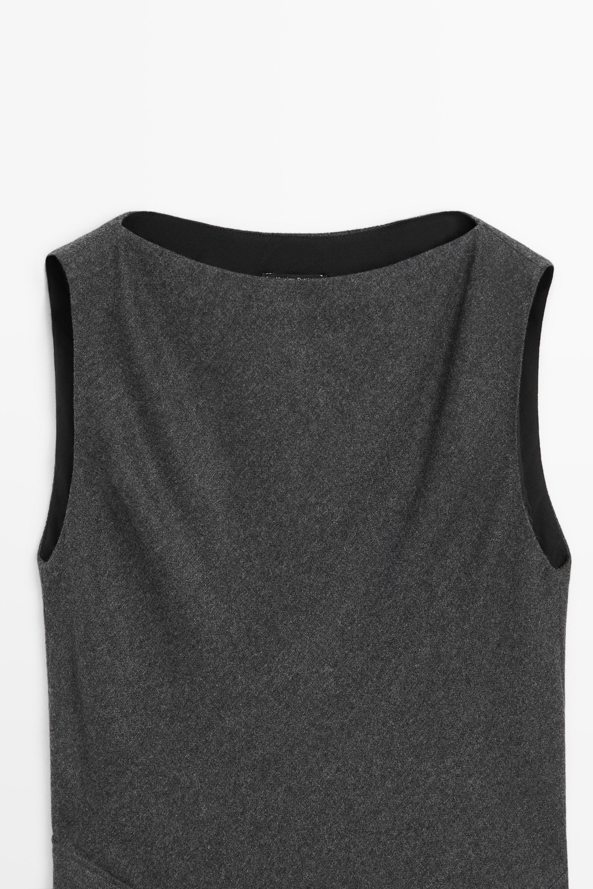 Asymmetric midi dress with draped detail