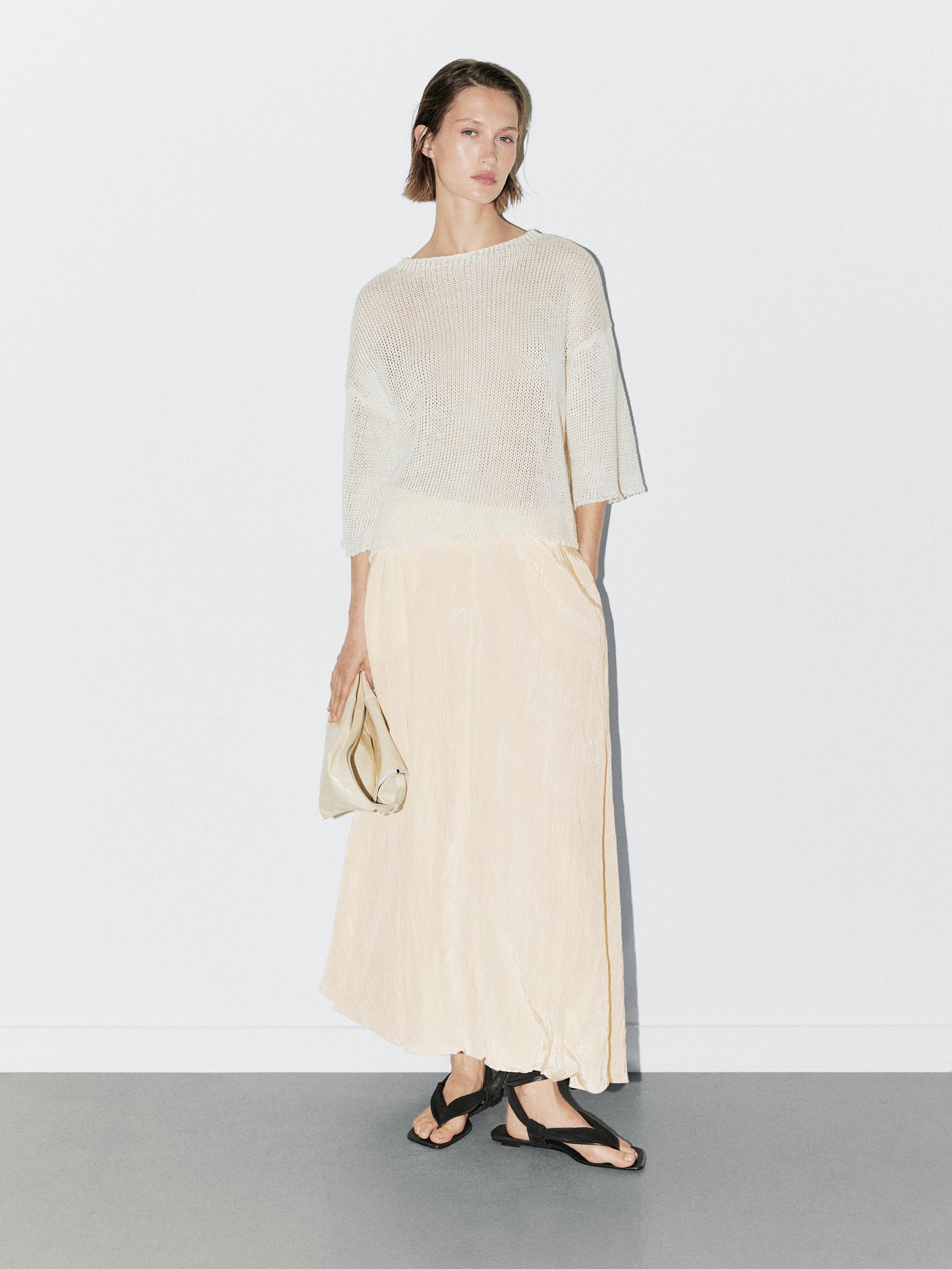 Oversize short sleeve sweater - STUDIO
