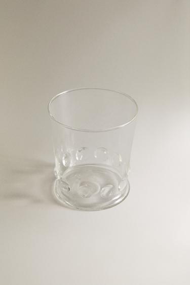 RAISED DOTS BOROSILICATE GLASS TUMBLER - Transparent by Zara - Image 1