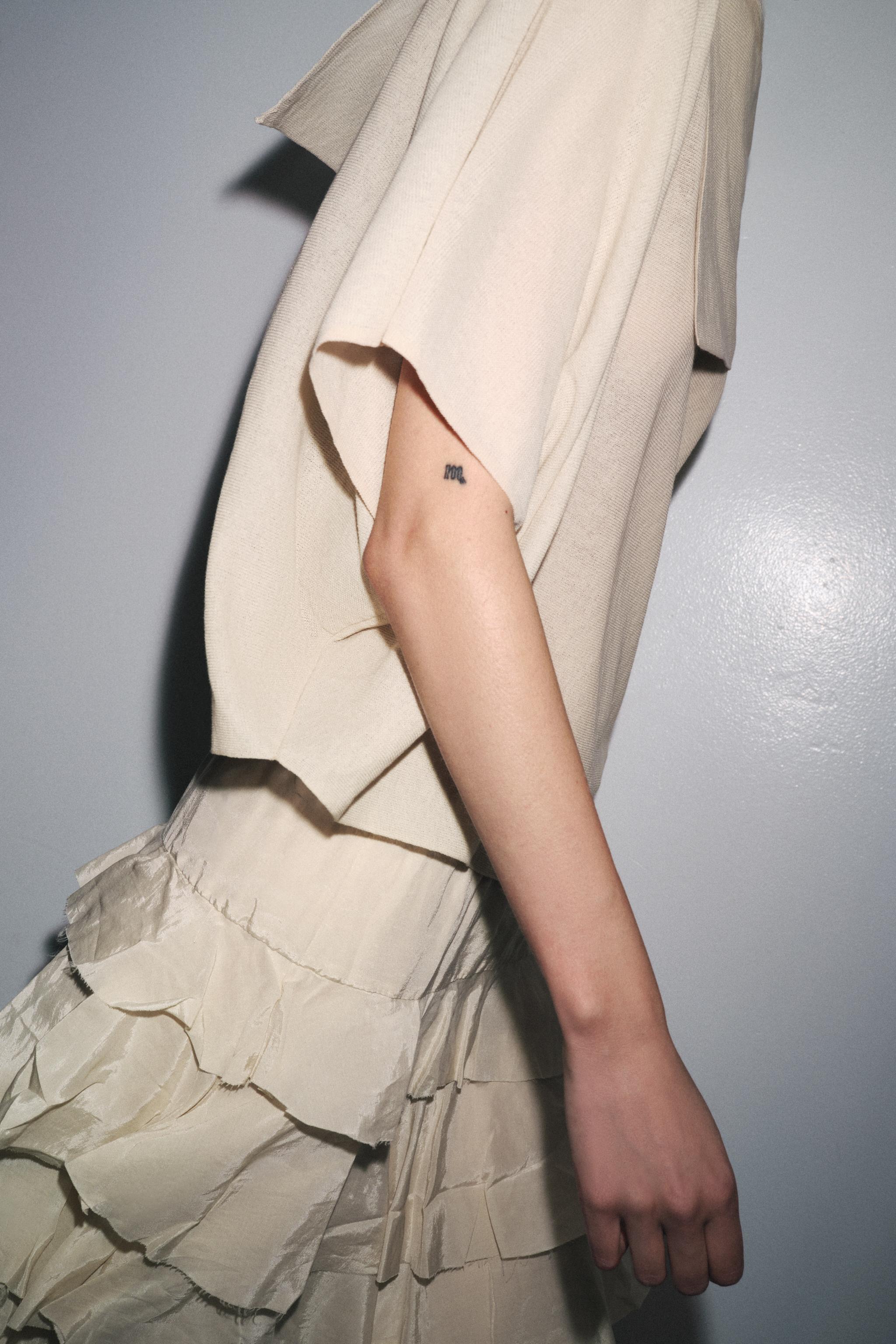 ZW COLLECTION RUFFLED MIDI SKIRT