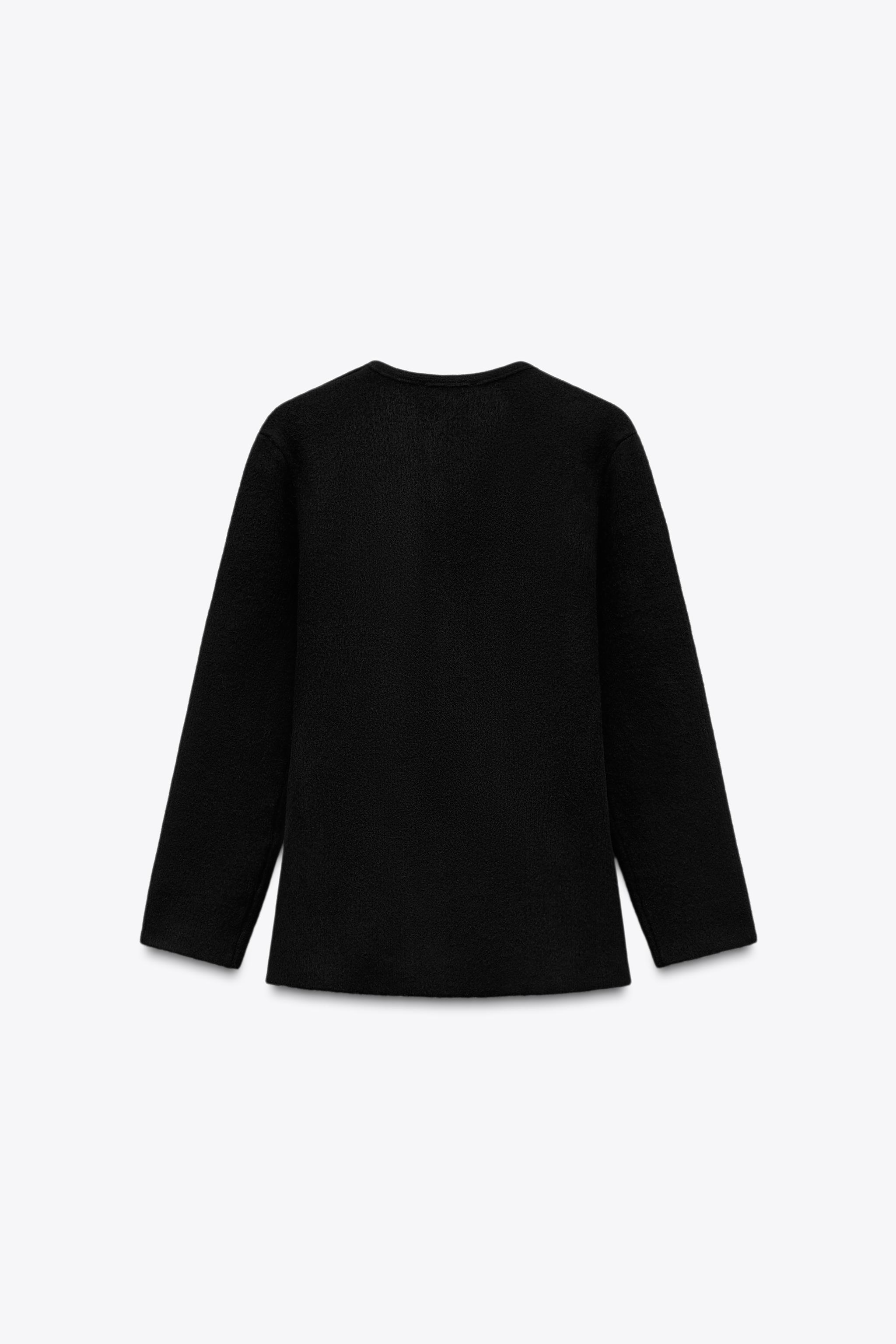 KNIT WRAP TOP - Black | ZARA United States