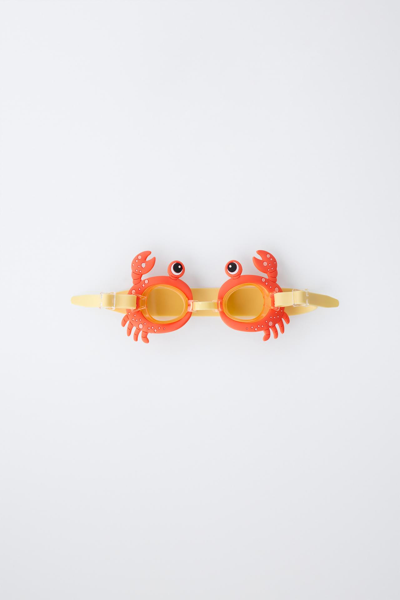 CRAB SWIMMING GOGGLES — Orange