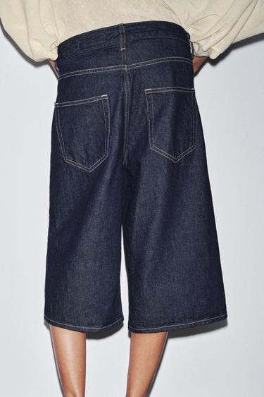 BERMUDA LONGUE EN DENIM ZW COLLECTION - Bleu de Zara - Image 2