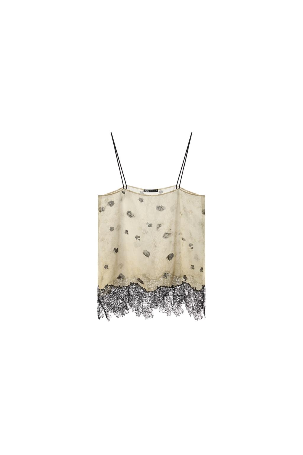 PRINTED LACE CAMISOLE - image 3