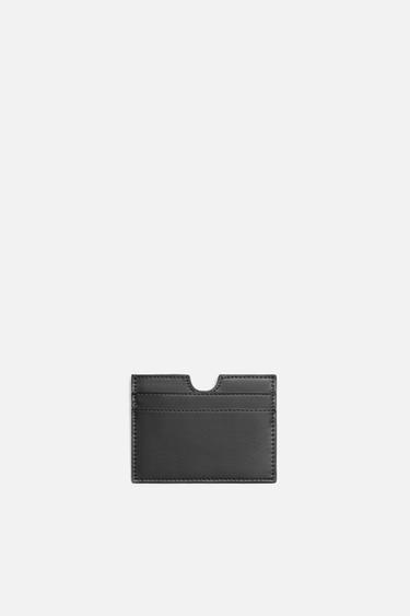 PORTA-CARTÕES LISO - Preto da Zara
