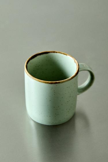 TASSE PORCELAINE BORD VIEILLI - Vert d'eau de Zara - Image 5