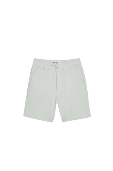 RELAXED FIT COTTON BERMUDA SHORTS
