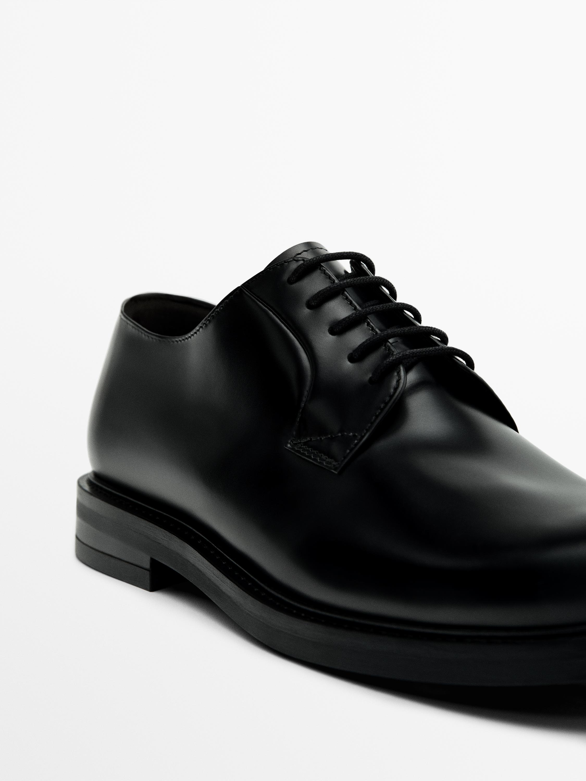 Black derby shoes - Black