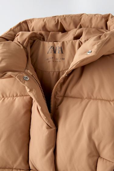 HOODED PUFFER JACKET - Toffee by Zara