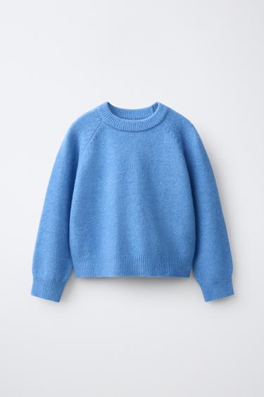 PLAIN KNIT JUMPER - Bluish by Zara