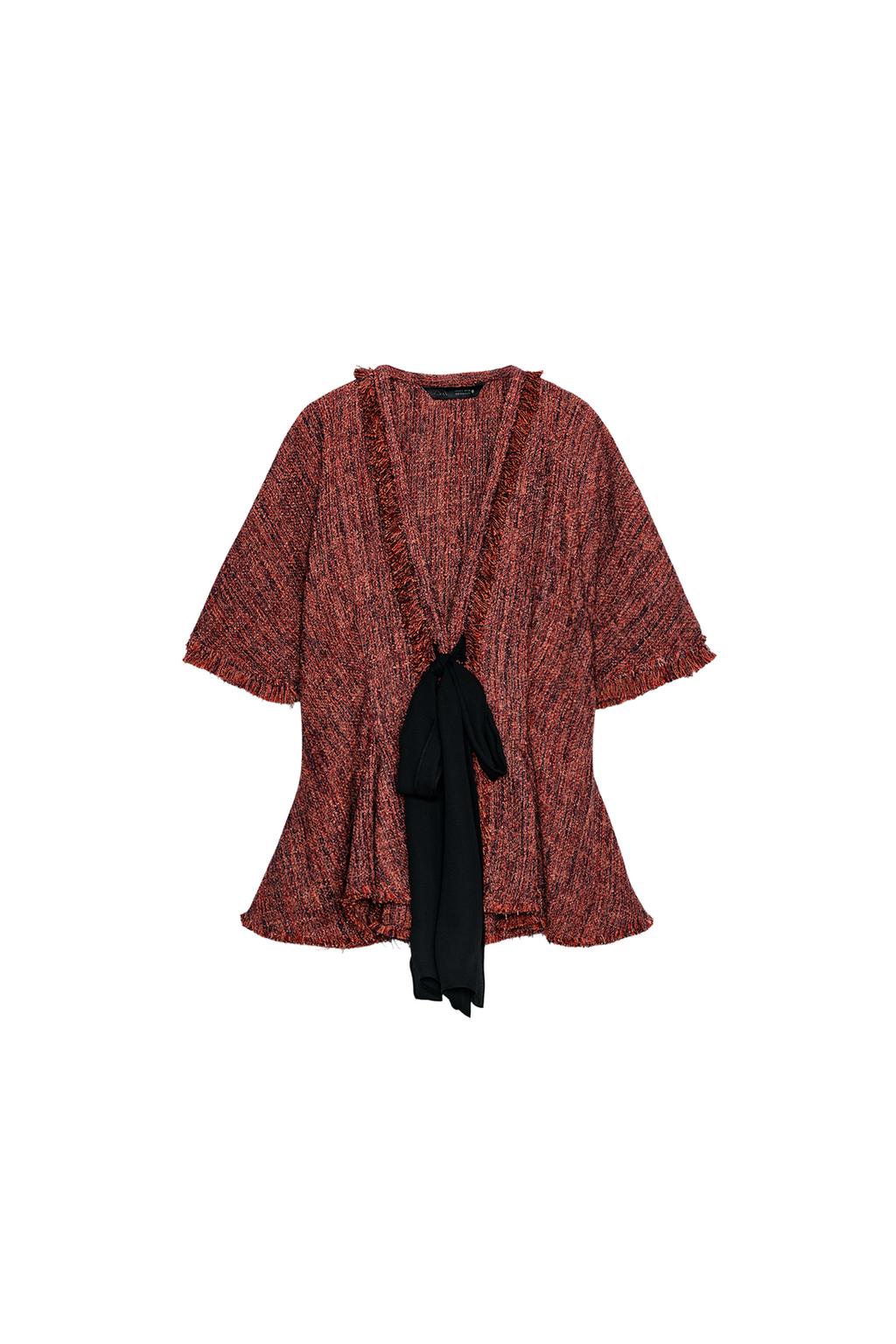 ZW COLLECTION FRINGED PEPLUM TOP - image 3