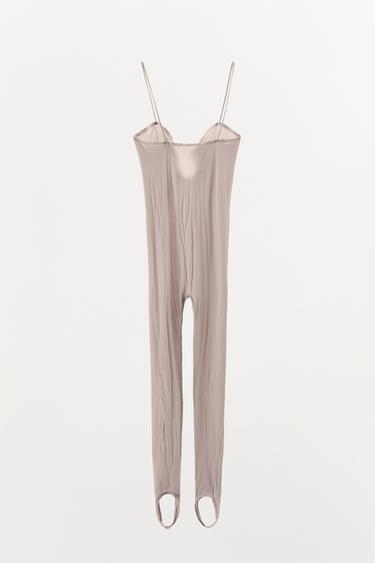 POLYAMIDE JUMPSUIT - Stone by Zara - Image 5
