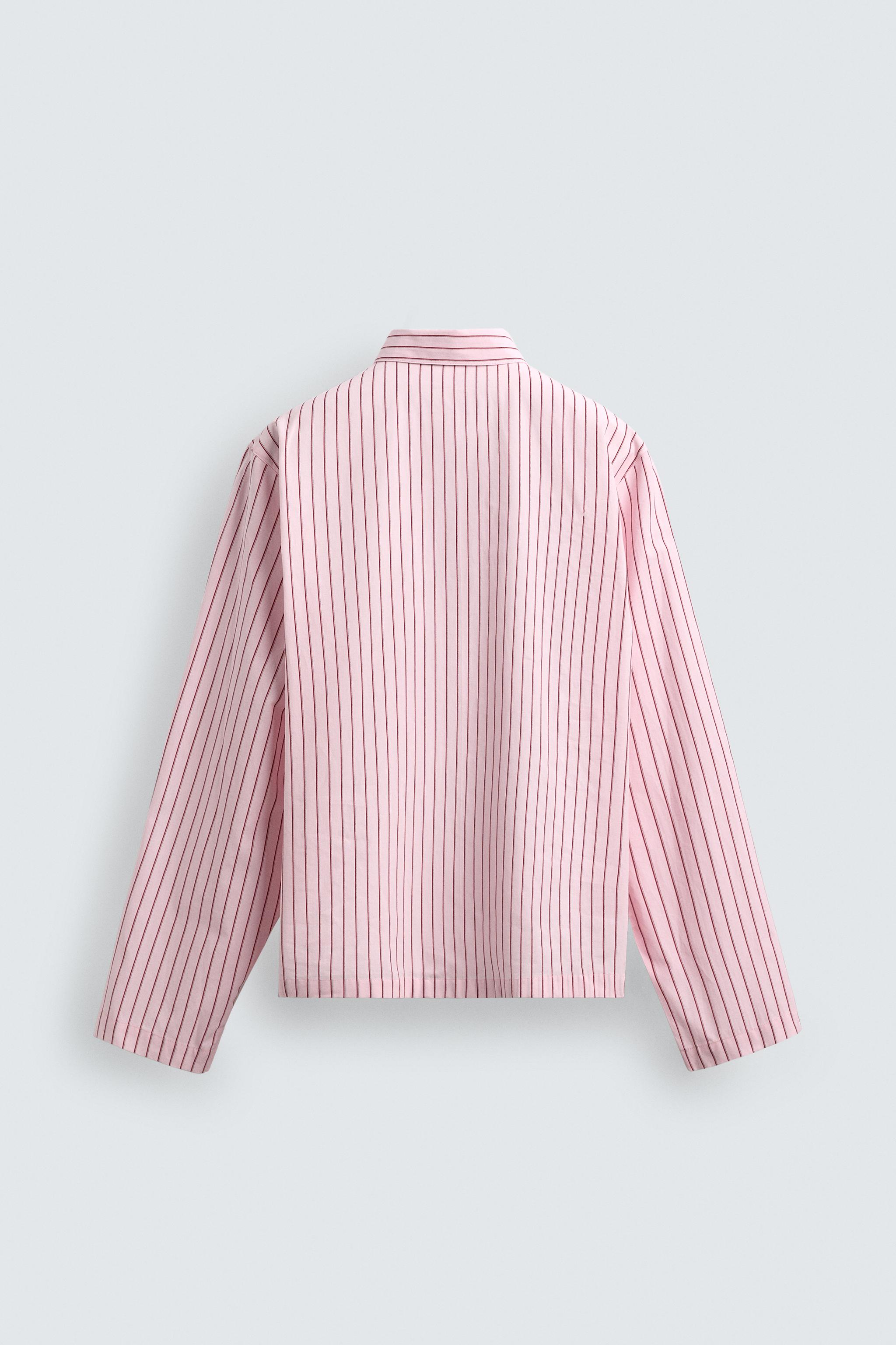 RELAXED FIT PLAID TEXT SHIRT