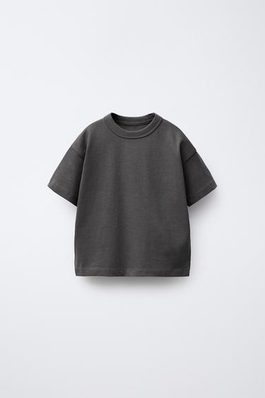 Zara HEAVY WEIGHT BASIC T-SHIRT - Anthracite grey - Image 0