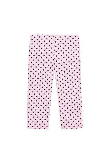 PANTALÓN CAPRI LUNARES - Rosa claro de Zara