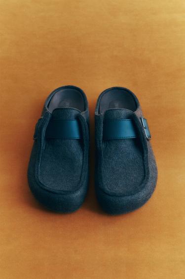 BUCKLED CLOGS - Chocolate by Zara