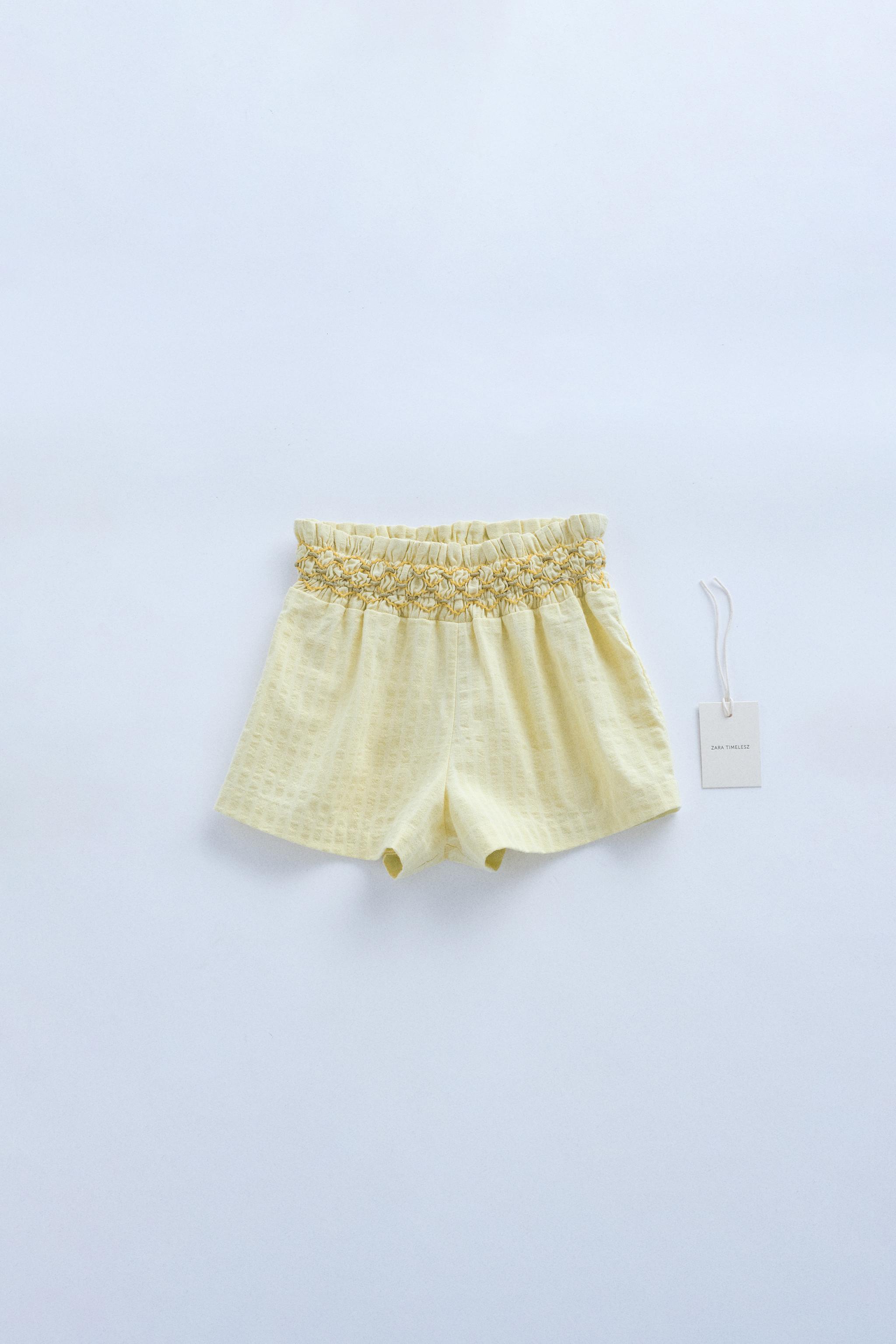 ZARA TIMELESS - 刺繍入りバミューダパンツ - ライム | ZARA