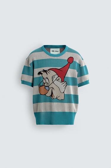 KNITTED T-SHIRT MR. SMEE PETER PAN HARRY LAMBERT FOR ZARA X DISNEY - Light turquoise by Zara