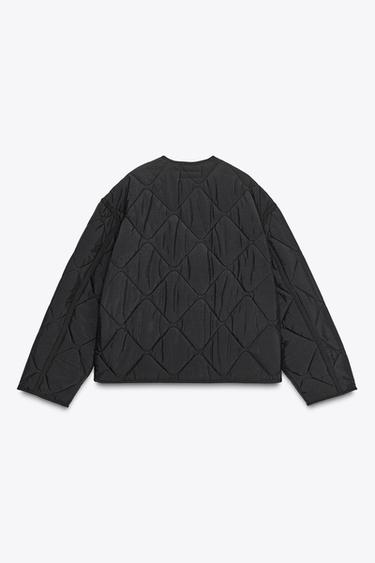 VESTE MATELASSÉE DÉPERLANTE - Noir de Zara - Image 4