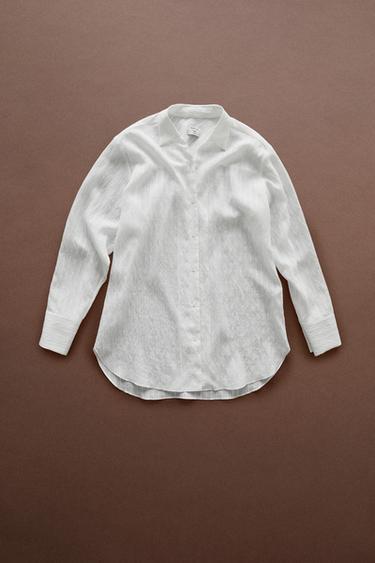 Striped Flowing Shirt - STUDIO — White 1