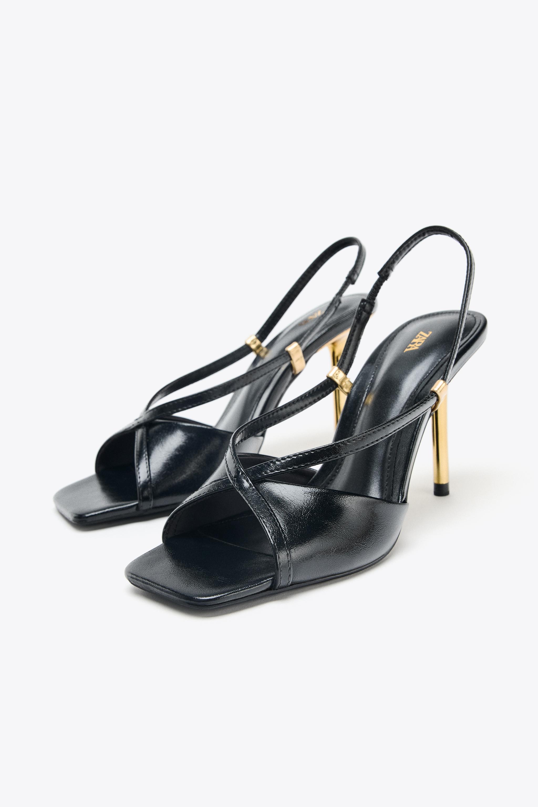 810様 リクエスト 6点 まとめ商品 BRAND NEW WITH TAG — Zar@ Sandals with Metal Detail —super