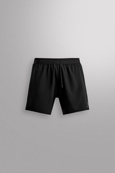 SHORTS بيزيك للتمرين - أسود by Zara