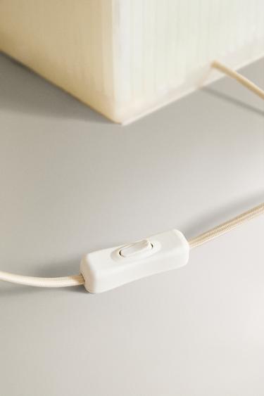 MARBLE TABLE LAMP - Ecru by Zara - Image 3