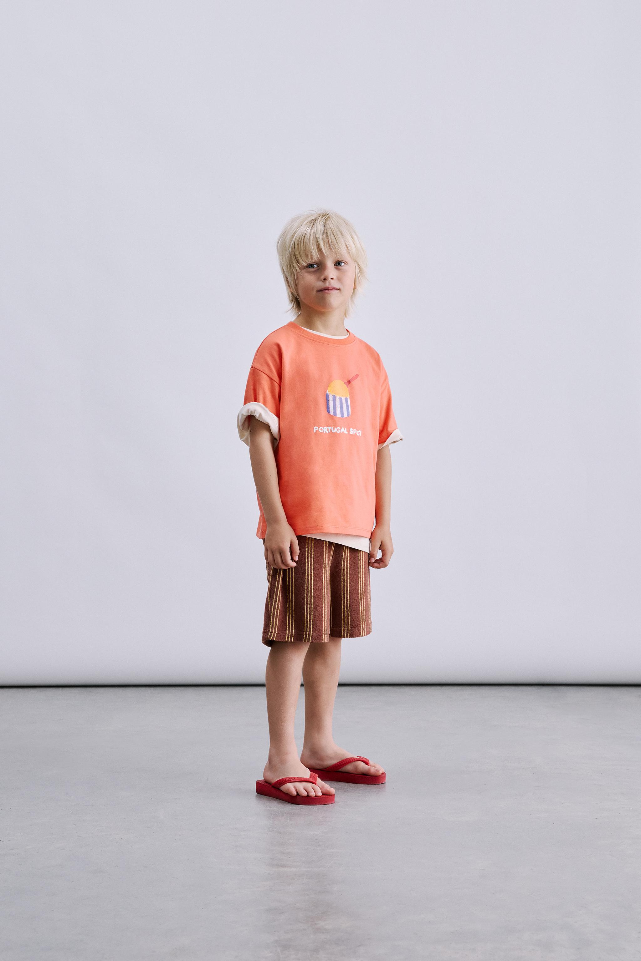 ISABELLE VANDEPLASSCHE ICE CREAM T-SHIRT - Orange | ZARA United States