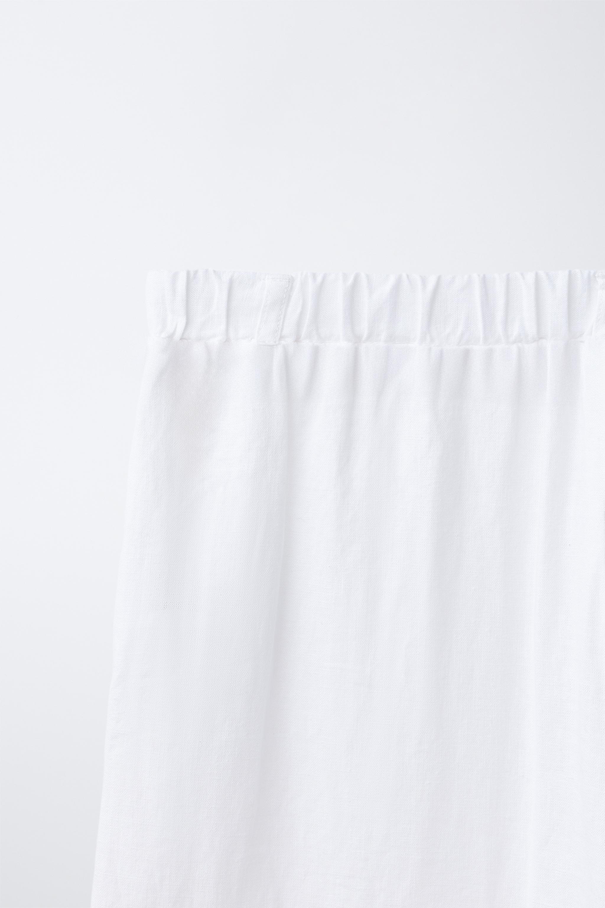 PANTALON DROIT AVEC LIN