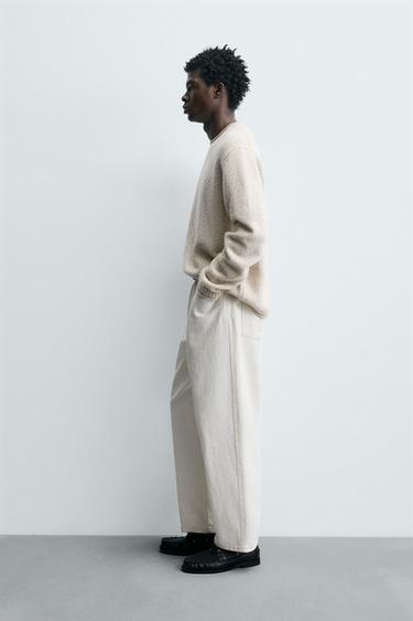 PULL EN LAINE BOUTONNÉ - Écru de Zara - Image 3