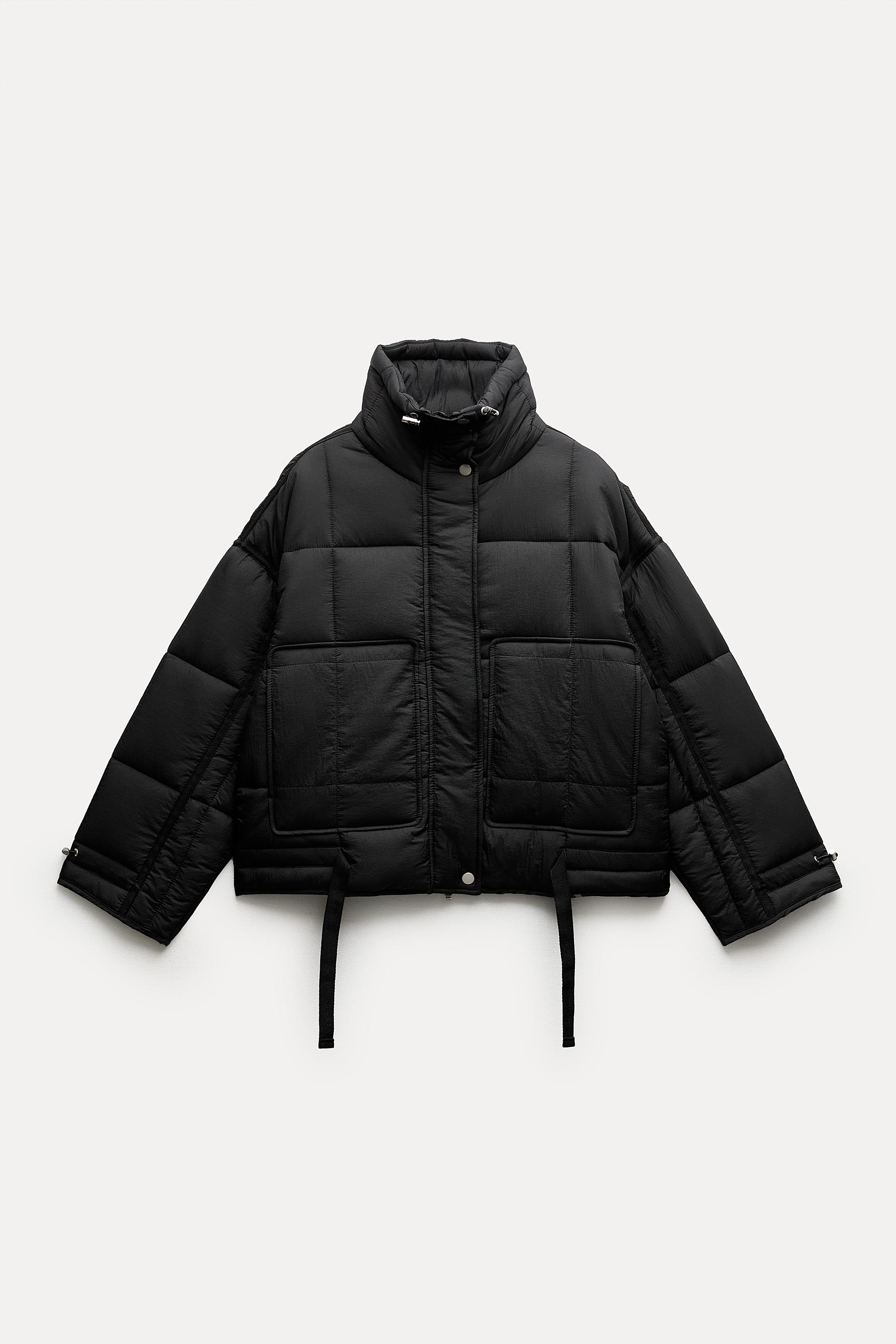 Water repellent puffer jacket hot sale zara