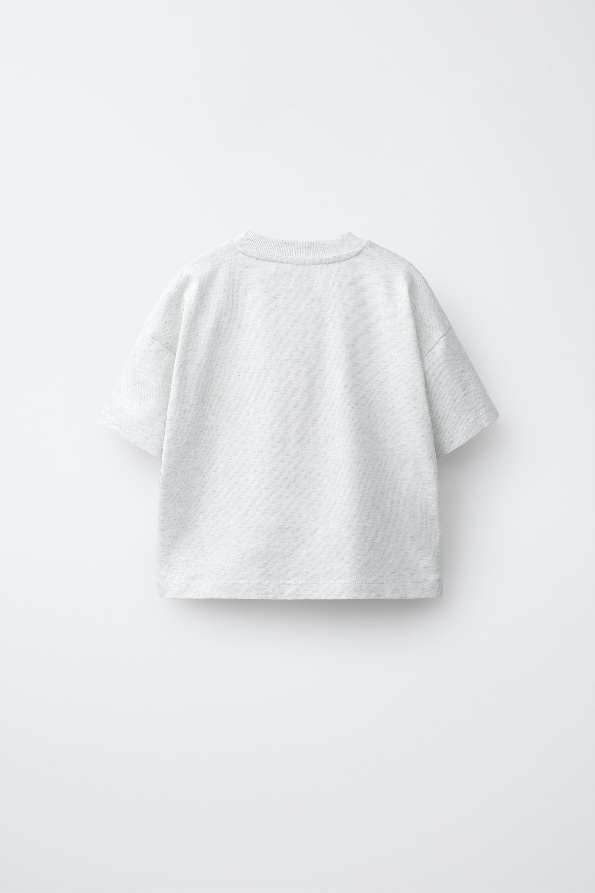 CITY SLOGAN T-SHIRT — Light grey (alternate view)