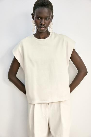 RUSTIC T-SHIRT - Ecru by Zara