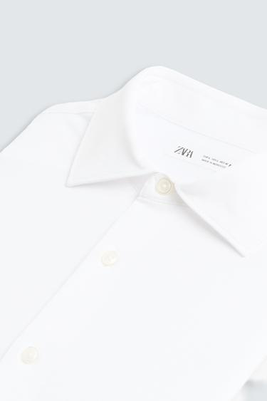 REGULAR FIT SHIRT - White by Zara - Image 9