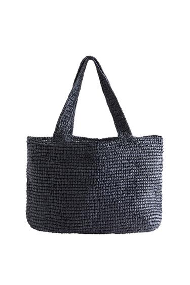 PAPER TOTE BAG - Navy Blue by Zara