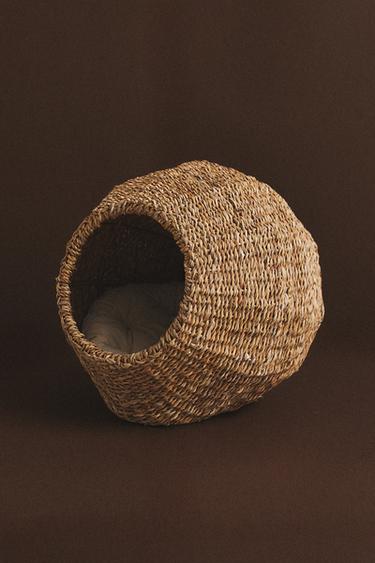 SEAGRASS PET BED - Light beige by Zara