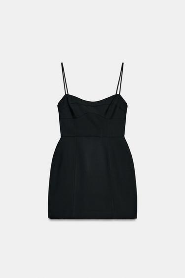 STRAPPY SHORT DRESS - Black by Zara - Image 8